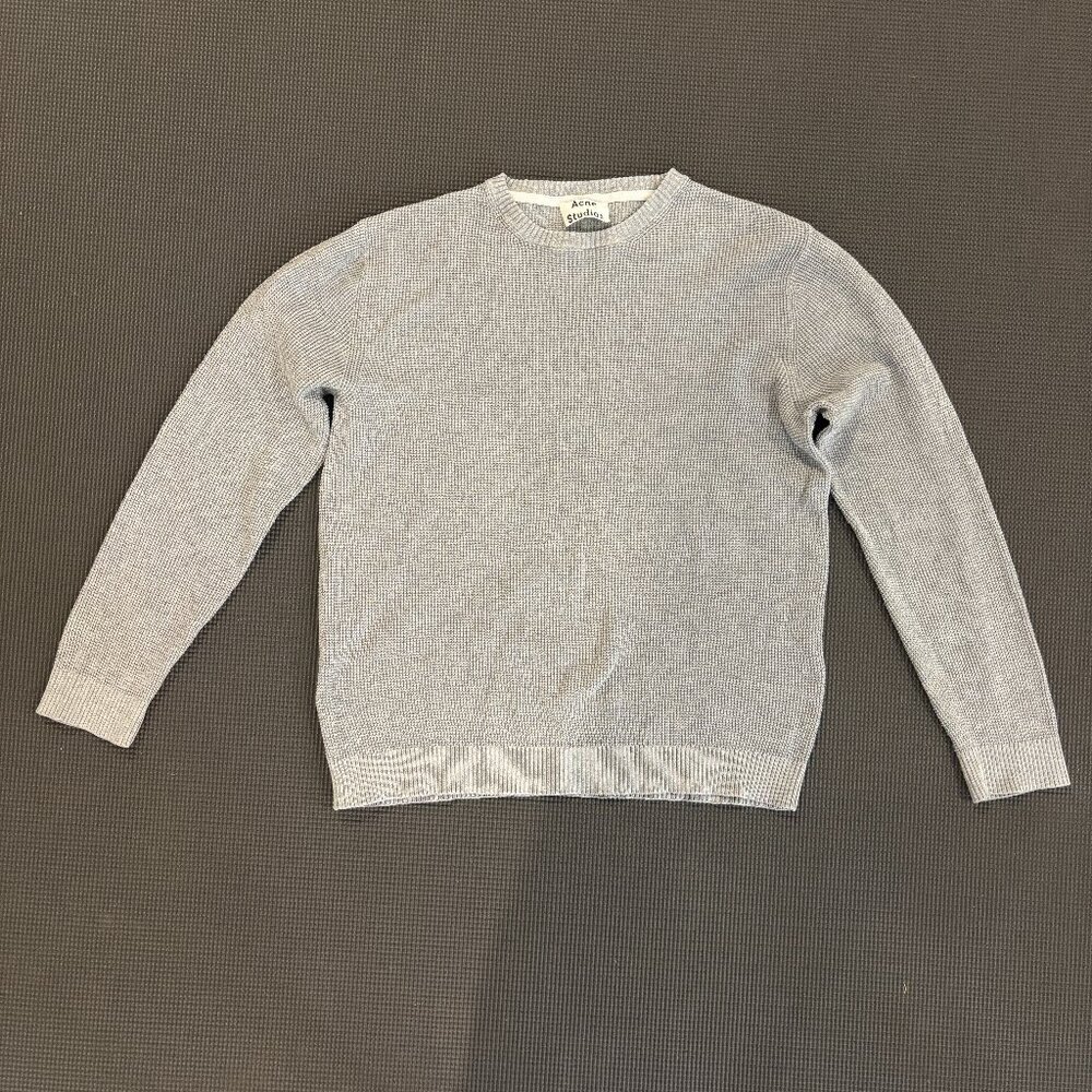 Acne Studios Men's Crewneck Sweater in Light Gray Heather